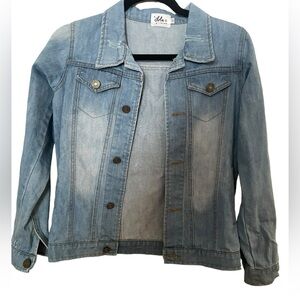 Lola + And The Boys Good Vibes Denim Jacket NWOT Size 14